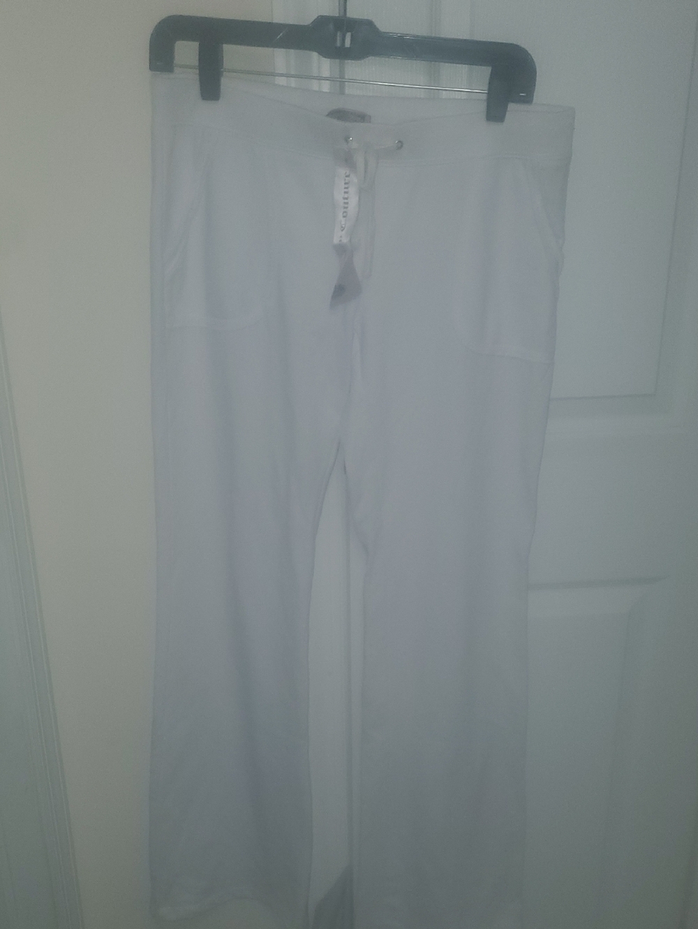 Juicy Couture Womens White Drawstring Sweatpants